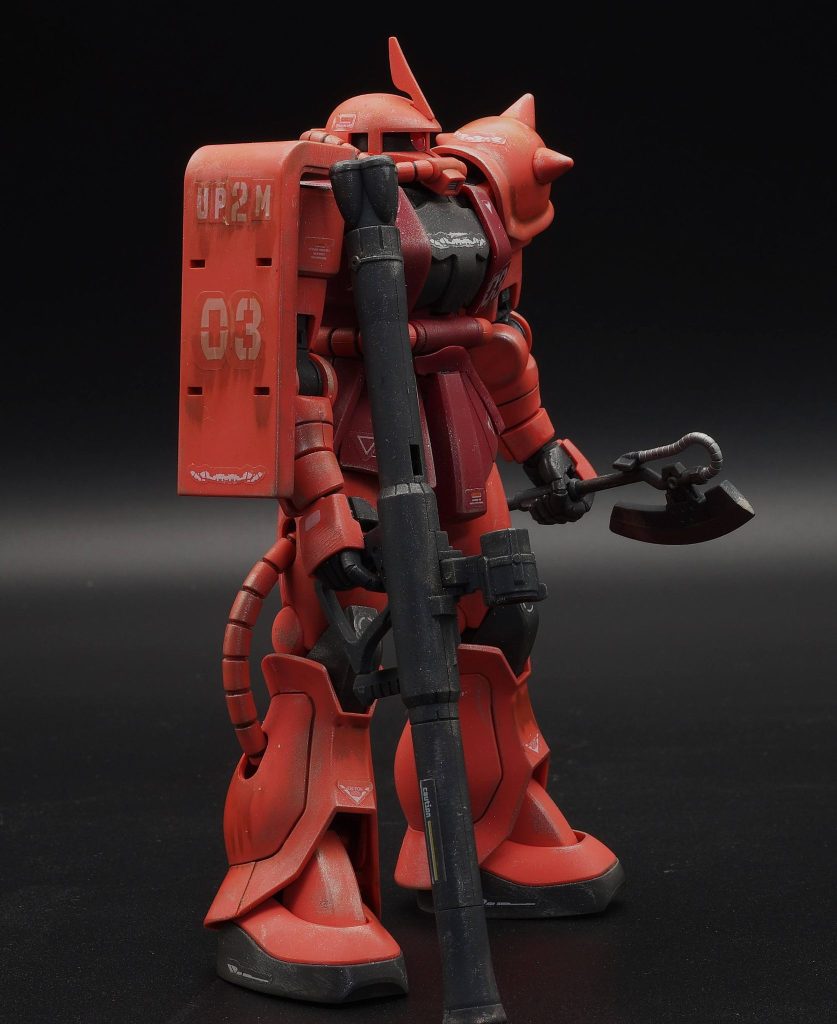 HGUC 1/144 シャア専用ザクII　成型色仕上げ–5枚目/制作者：あるむ