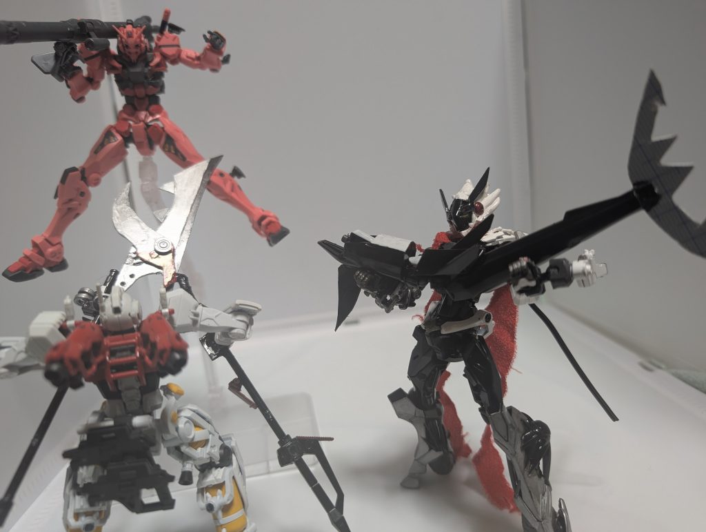 作品名：つぶやき？始めてですが…<p>ノーベルガンダム本体来ればすぐにでも改造に着手出来るんだけどねぇ</p>

