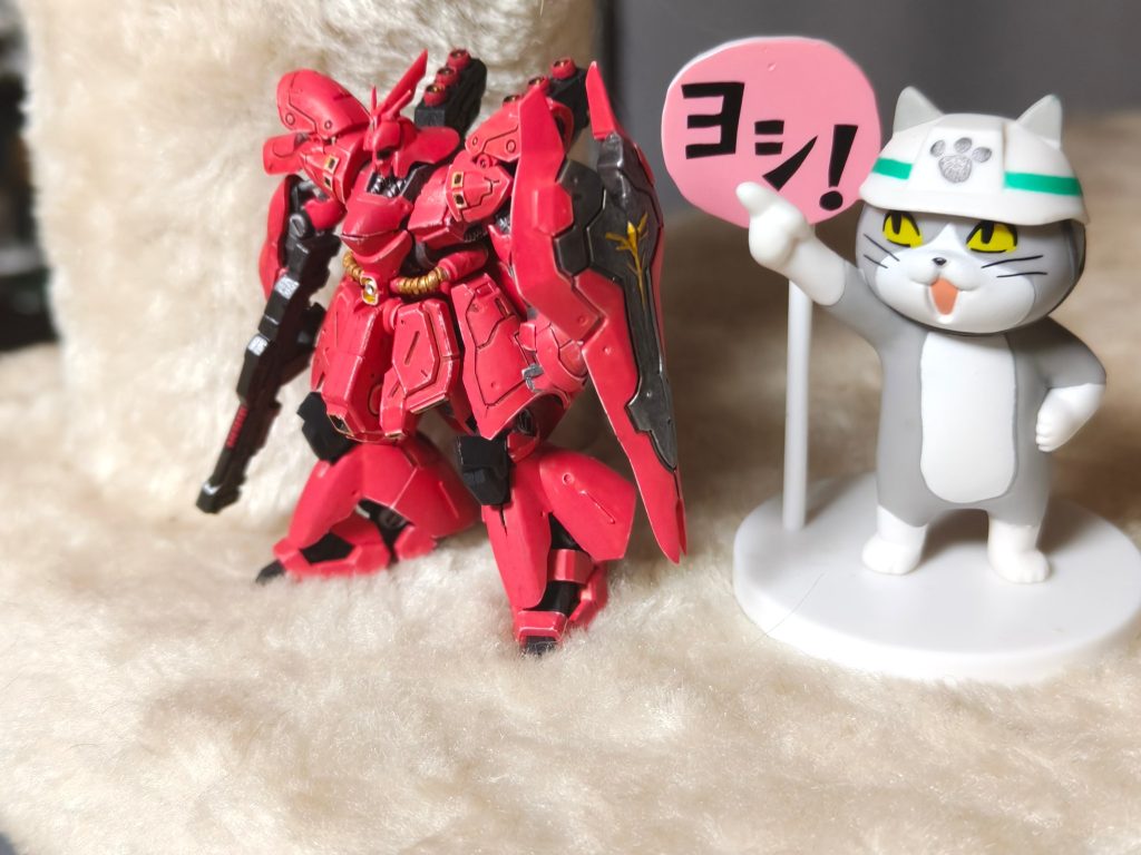 盾のつや消し忘れて微妙に色が違うがヨシ！