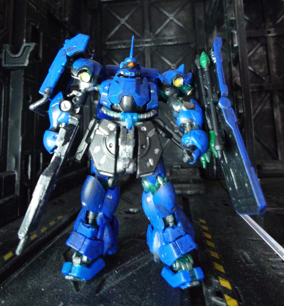 　ガンダムアーティファクトのギラ・ドーガ　レズン・シュナイダー専用機です　なんかサザビーより難しかったですね