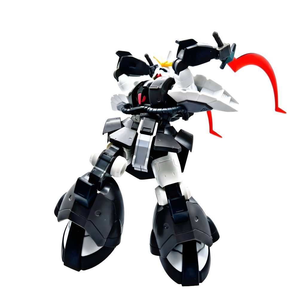 [Build Specifications]​Base Frame: HGUC Dom Test Type (GTO) for the massive lower body and torso.​Identity Parts: HGAC Sandrock (Head, Heat Shotels, and Shoulder accents).