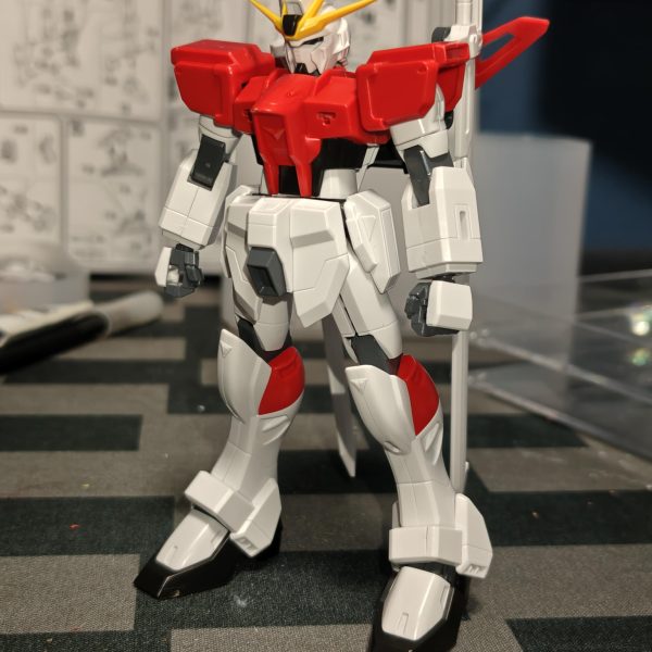 HGアビスガンダム×HGソードインパルスのミキシングと3Dプリンターでアビスインパルスをコツコツと作成中。実はミキシング、改造、3Dプリンター全て初めての挑戦になります。まだまだ手探りでの制作。難しいですが、とても楽しいですね✌とりあえず仮組みをして、シルエット部分と接続部分を大まかに作成して大きさを確認。とてもいい感じに接続できたので、ここから手を加えて左右に砲身のジョイント、スラスター部分も3Dプリンターで作ろうと思います。（2枚目）