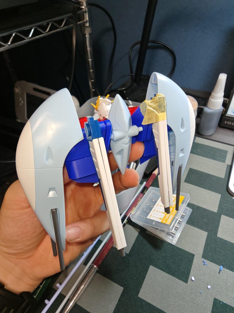 作品名：アビスインパルスガンダムのシルエット部分<p>アビスインパルスのシルエット部分が形になってきた</p>
