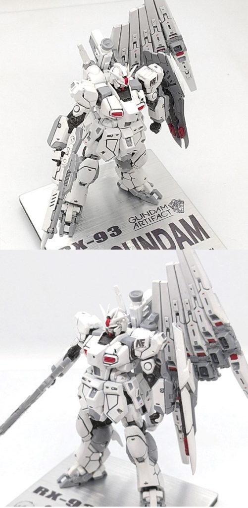 商品内容	 改修塗装完成品 νガンダム ロールアウトカラー版 ガンダムアーティファクト–4枚目/制作者：ランゼル