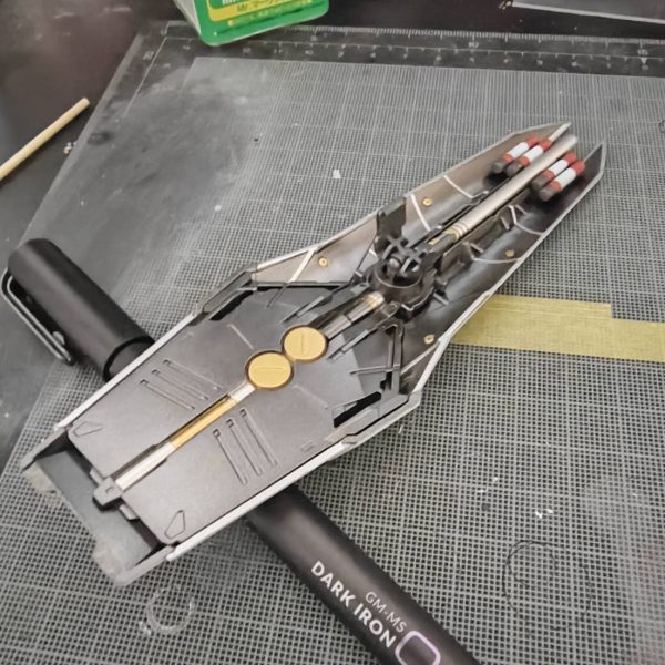 武器類の塗装完了しました。いよいよ残すところは、フィンファンネルのみとなりました。今週中には終わるかな…（7枚目）