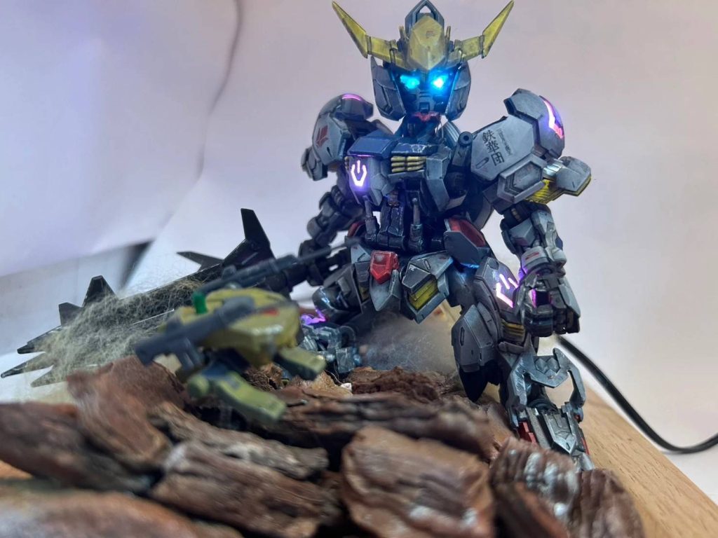 MGSDバルバトス　電飾ジオラマ