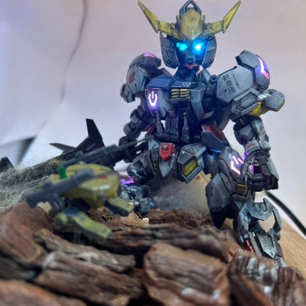 MGSDバルバトス　電飾ジオラマ