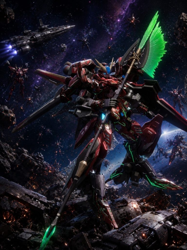 ガンプラバトル宇宙・空中戦専用機｢ヴァルファタール｣–6枚目/制作者：ぷーやさん