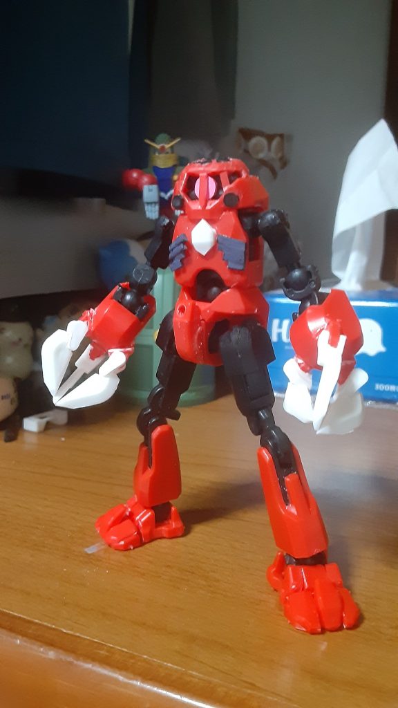 お腹のパーツがないバージョンも作ろうと思いましたが自分の思う面白いにはならなかったのでボツに。&nbsp;