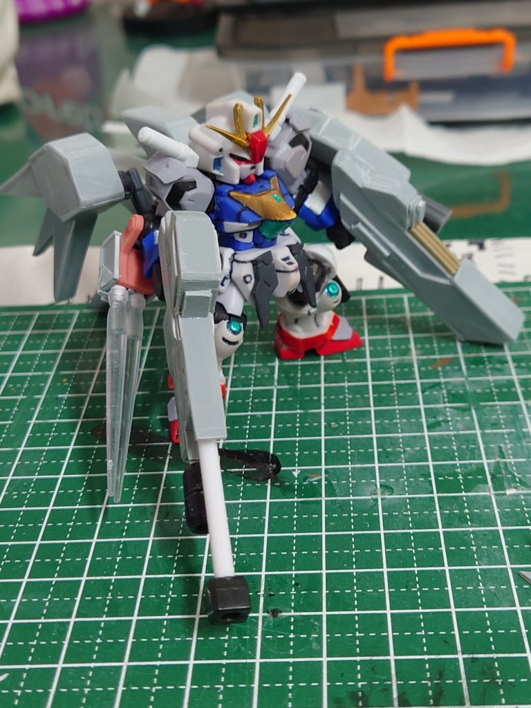 本体もジャンクの寄せ集めで作ったのですが見た目は気に入ってます。塗装は寄せ集める前の塗装のままなのでそのうち塗装しようかと。
