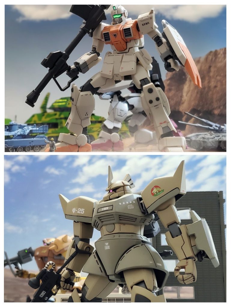 しかし、宇宙世紀0079年12月。地球連邦軍は、宇宙での『星🌟一号作戦』に同調してアフリカ大陸ジオン掃討作戦を発動。連邦地上軍は、地上戦力の20％を投入する大規模な軍事侵攻を開始したのである。北アフリカ戦線で真っ先にターゲットとなる攻略拠点ニューカイロシティは、オデッサからの撤退部隊も集結し大規模な大隊となっていた。だが、物量は連邦軍の方が上。押しきられ、ニューカイロシティが蹂躙されるのは時間の問題であった…。部隊だけが後方へ退くのは簡単であったが、連邦軍は残されたマハディ氏をはじめとする一般住民をジオンに荷担する者達と見なし消し去る事は容易に想像が出来た。これまでの協力に恩義を感じるロンメル中佐は、マハディ氏にガウ攻撃空母による住民全員の一斉退去を提案。マハディ氏はこれを受け入れ、アフリカ内陸部への退去を開始したのである。だが、住民移送完了まであと少しのところで、その動きを察知した陸上戦艦ビッグトレーを中心とする連邦軍部隊は、ニューカイロシティへの強行作戦を開始。連邦部隊足止めのため、精鋭部隊を率いニューカイロシティより出撃していくゲルググを見送りながら、マハディ氏はロンメル中佐に最後の言葉を掛ける…。『アヌビス神の加護があらんことを…』『マハディ会長…どうかご無事で…』言葉を受けたロンメル中佐はマハディ氏に敬礼し、陸戦型ゲルググに乗り込む。