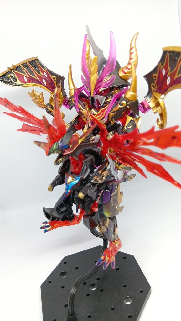 イージスを乗せて。とってもいい感じ！ちなみにウォーロックイージスガンダムは私が塗装してます。まぁ細かい細かい💦