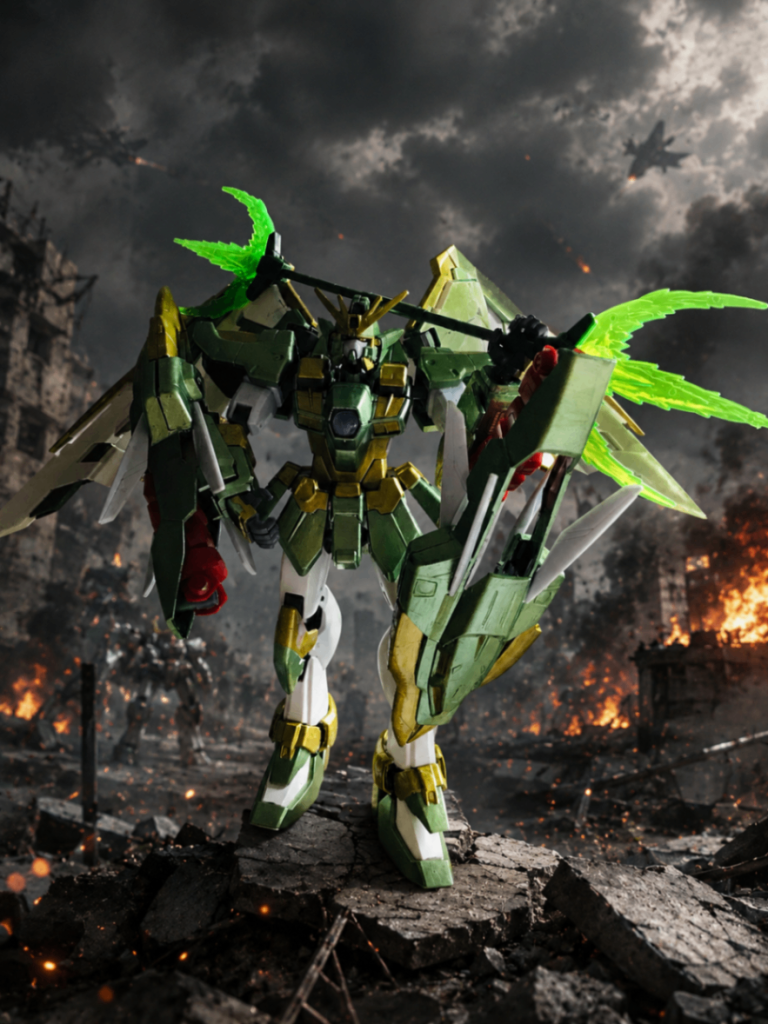同じ作品のガンダムなだけあってミキシングしやすかったですプライベート感満載だったので背景は洗浄にしました。