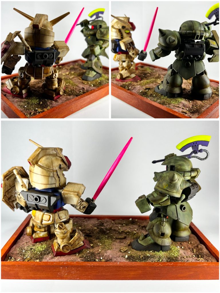 MS-06 ZAKUⅡ  RX-78-02 GUNDAM–4枚目/制作者：konさん