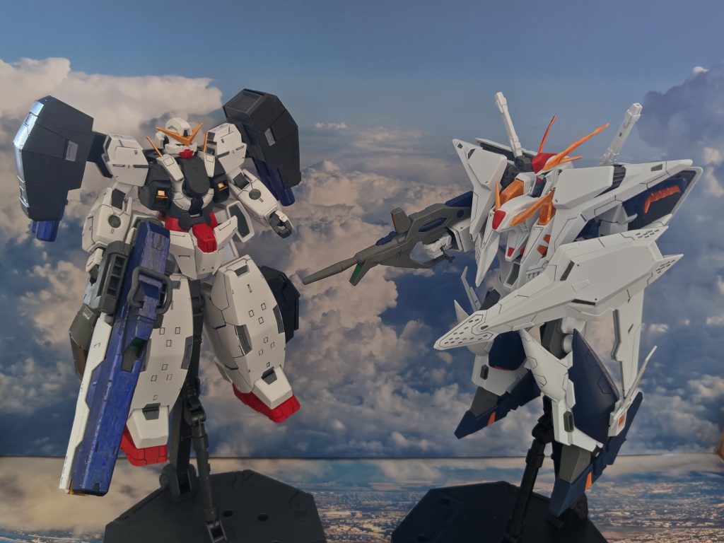 ●1/100ガンダムヴァーチェと比較図体は伊達ではない！！