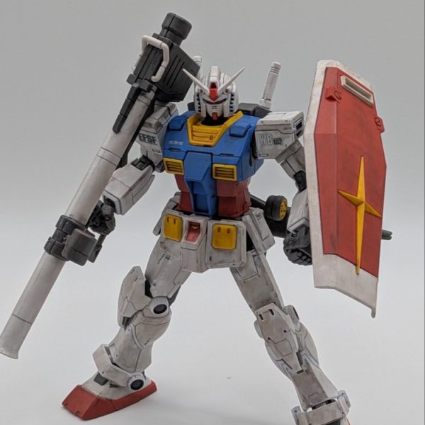 HGガンダム(THE ORIGIN版) 小改造 ファーストガンダム仕様 簡単フィニッシュ