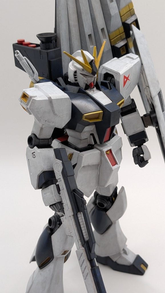 EG νガンダム HGUCミキシング 筆塗り全塗装