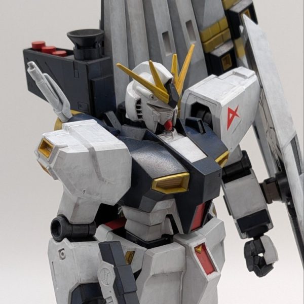EG νガンダム HGUCミキシング 筆塗り全塗装