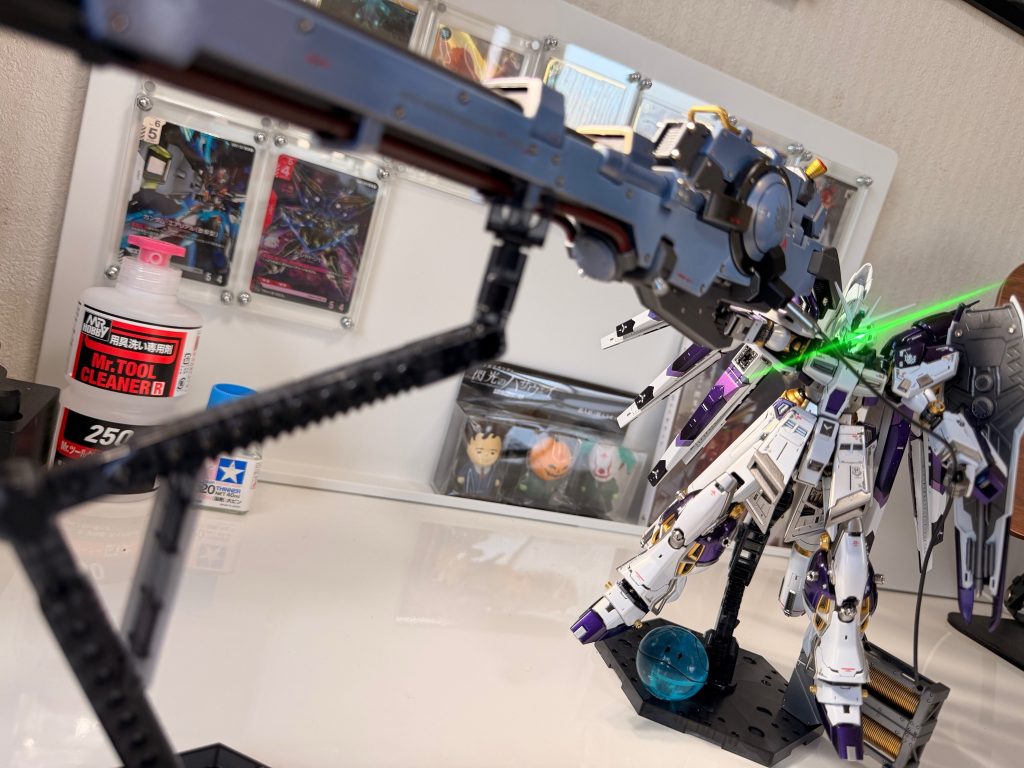 パール塗装とキャンディ塗装で光沢仕上げ‼︎＜RGハイニューガンダム+ハイパー・メガ・バズーカ・ランチャー＞