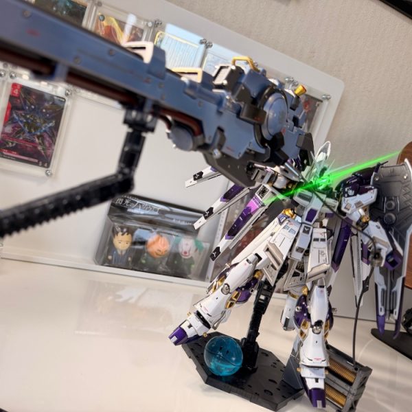 パール塗装とキャンディ塗装で光沢仕上げ‼︎＜RGハイニューガンダム+ハイパー・メガ・バズーカ・ランチャー＞