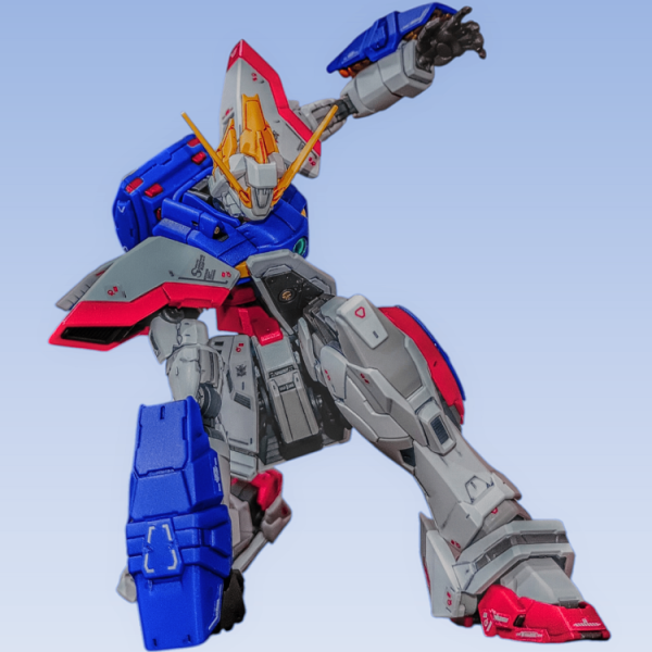 RGシャイニングガンダム(ポージングの極意。不安定さで描く『衝動』と、成長に伴う『痛み』)。
