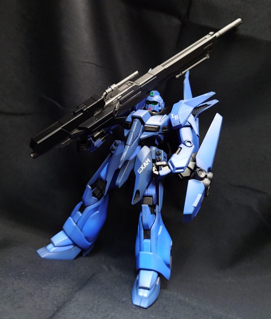 ハイパー・メガ・ランチャーはなんとなく映え重視で持たせています(gundam-kao5)大物武装は映えて良いですね(gundam-kao3)
