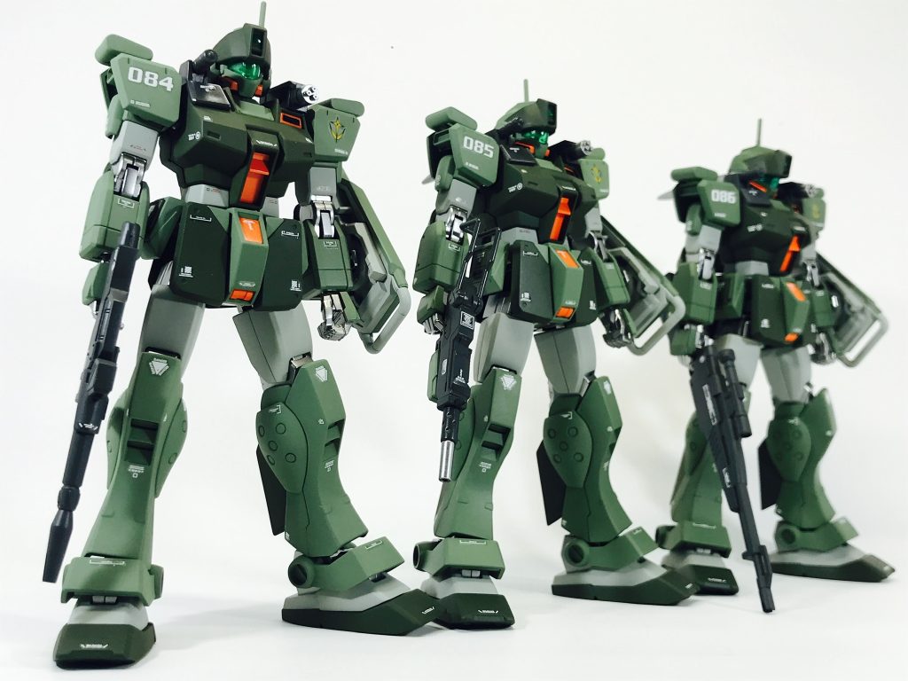当小隊は地球連邦陸軍（EFGF）所属 第8独立部隊 第二小隊という脳内設定です。（第一小隊の機体は決めているのですがガンプラが中々入手出来ず保留状態です😢)