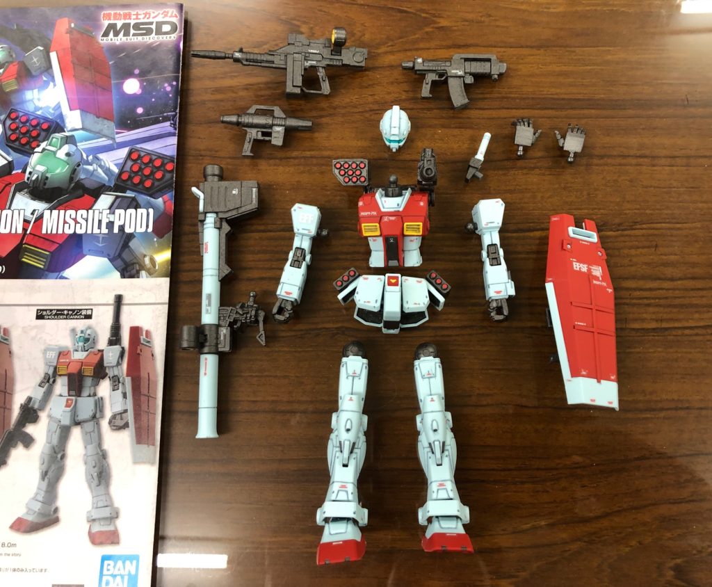 1/144 RGM-79 GM ショルダー•キャノン装備　ミサイルポッド装備　MSD–2枚目/制作者：takao_s