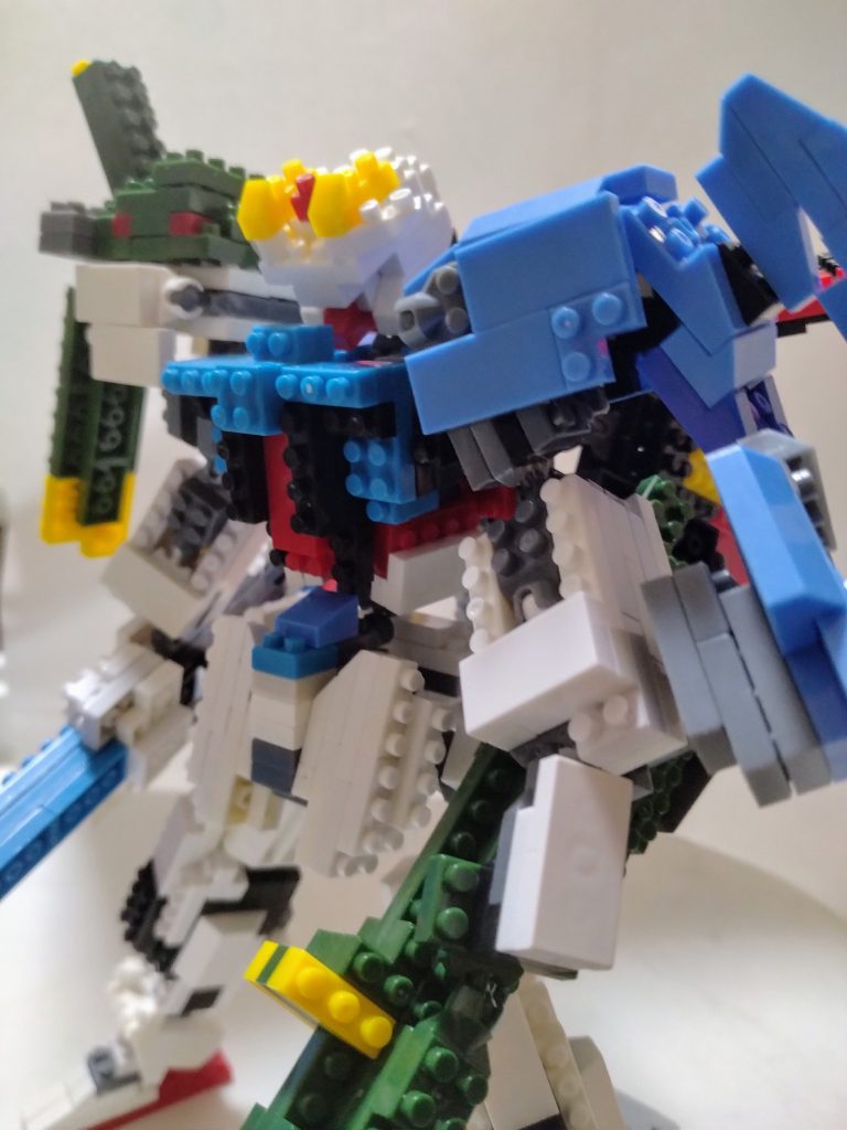 作品名：プチブロックでストライクガンダム<p>色々あってプラモデルが作れない期間があり、その間にずっと作ってました。パーフェクトストライクにできて大満足です</p>
