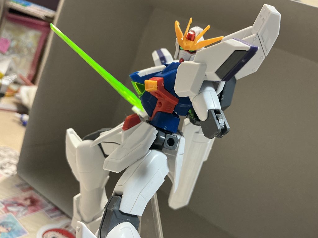 今回は右腕の、関節パーツをミスって壊してしまったので戦い中に片腕落とされたみたいなことが出来るかもということでやりました！