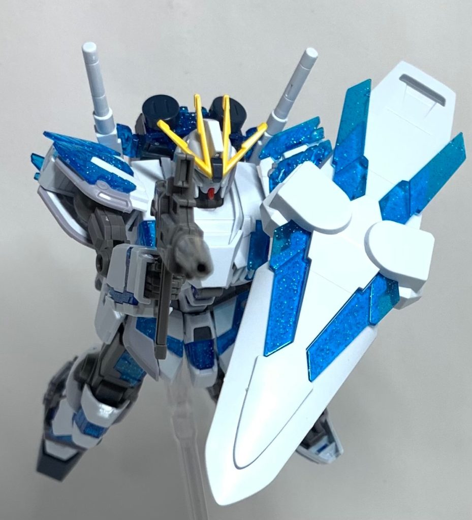 ビームライフルその1成型色であるサイコフレームのラメ入りクリアがとても綺麗で良き〜！