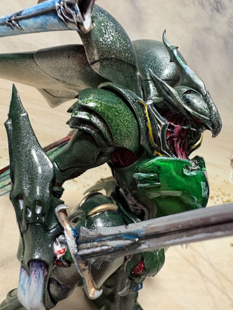 ちなみにこのウォッシュフリーエアブラシでの初の作品がこの　聖戦士ダンバインからウェルビンです。こちらの方が気合いを入れて作ってますが、いかんせんガンプラでは無いのでまあ、気持ち程度にアップしますそれでは長くなったのでこの辺でおやすみなさい&nbsp;