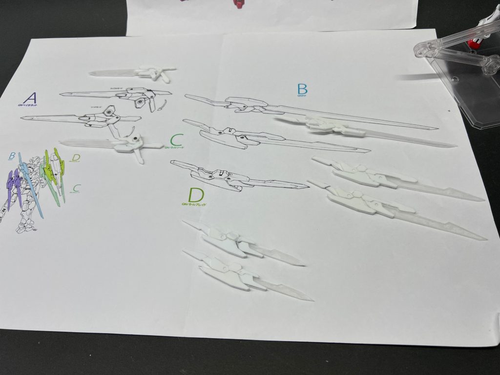 この武器が完成する前にキット化情報が入って来ていたら製作止めてたのですが、ここまで作ってしまったら続けるしか無かったですね。