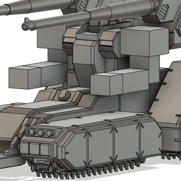 ガンタンク（サンダーボルト　アニメver.）を作ります！3Dモデリングを始めて8ヶ月、今までディスプレイベースや武器を作る程度でしたがMSを作ります！今月末には3Dプリントに取り掛かります╭( ･ㅂ･)و̑ ｸﾞｯサンダーボルトアニメ版のガンタンクは初立体化になると思います！（4枚目）