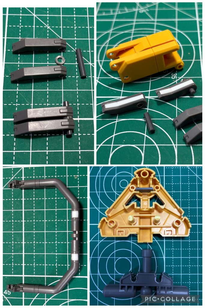 製作途中足と腕は後ハメしました。爪など肉抜きを埋めました。