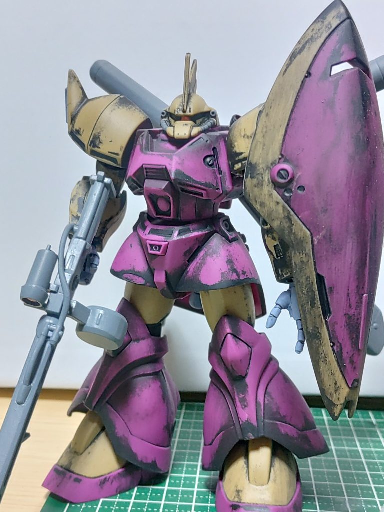 前投稿をしたシーマ専用ゲルググマリーネをアニメ風に仕上げました。