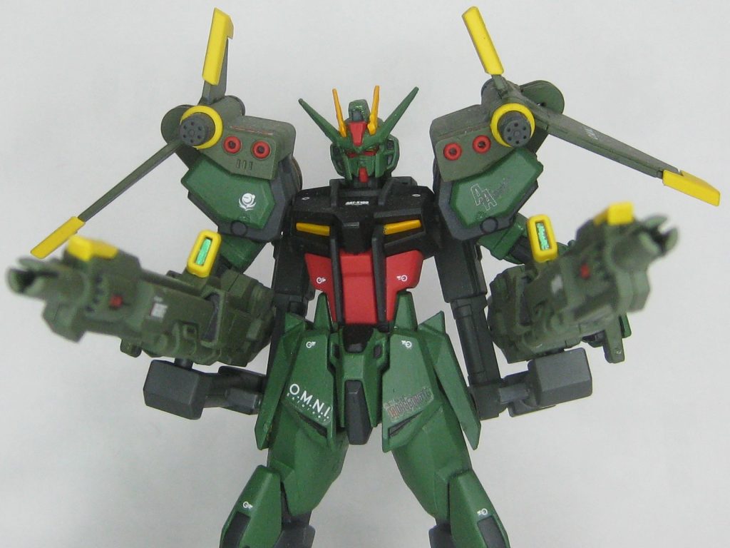 PS装甲はストライクノワールガンダムのランチャーストライク装備のカラーリングに偶然になった設定です。