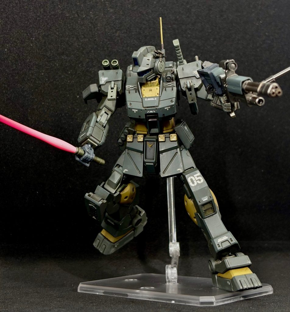 キット自体は非常に出来が良く、ディテールも細かくとてもカッコいいキットです。ジム系、陸戦系が好きな方には間違いなく刺さるキットと思いますよ。