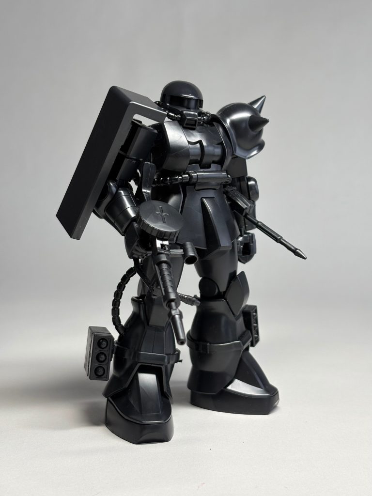 なんか塗ろうと思ってたんですけど、見ているうちにこの黒いツヤ感が気に入ってしまって😅敢えて塗らぬ選択もアリかな、と💦