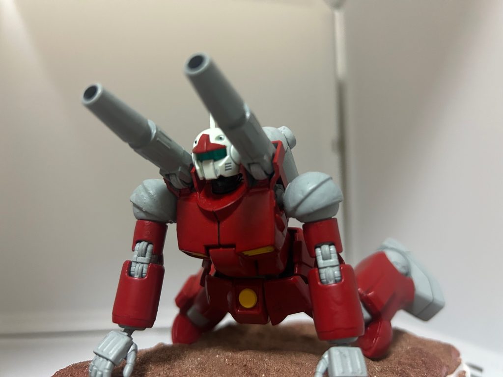 ガンキャノン。筆塗装&チッピング–2枚目/制作者：ガンプラ成長日記　初心者S