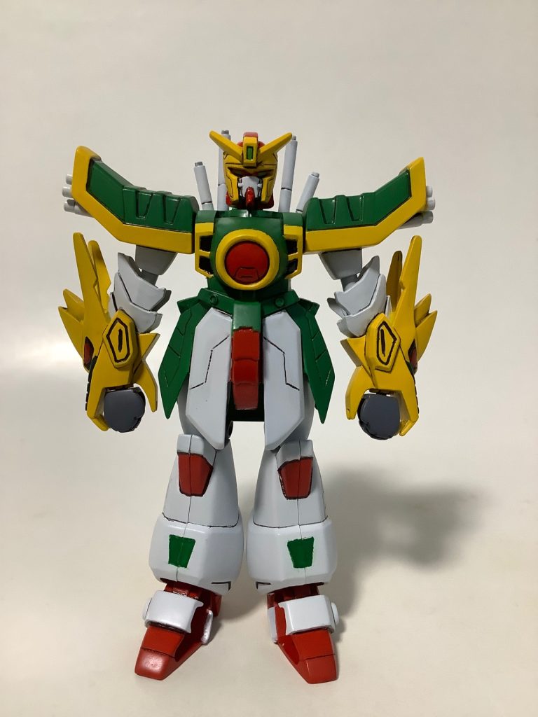 塗り分けが非常に面倒でした(gundam-kao5)ボクシンググローブ🥊のような手首はドラゴンクロー用に取外し出来るようにしました