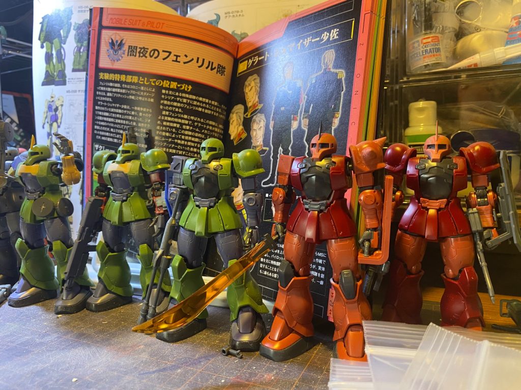 右端がビフォーです。まだまだあとがつかえています……