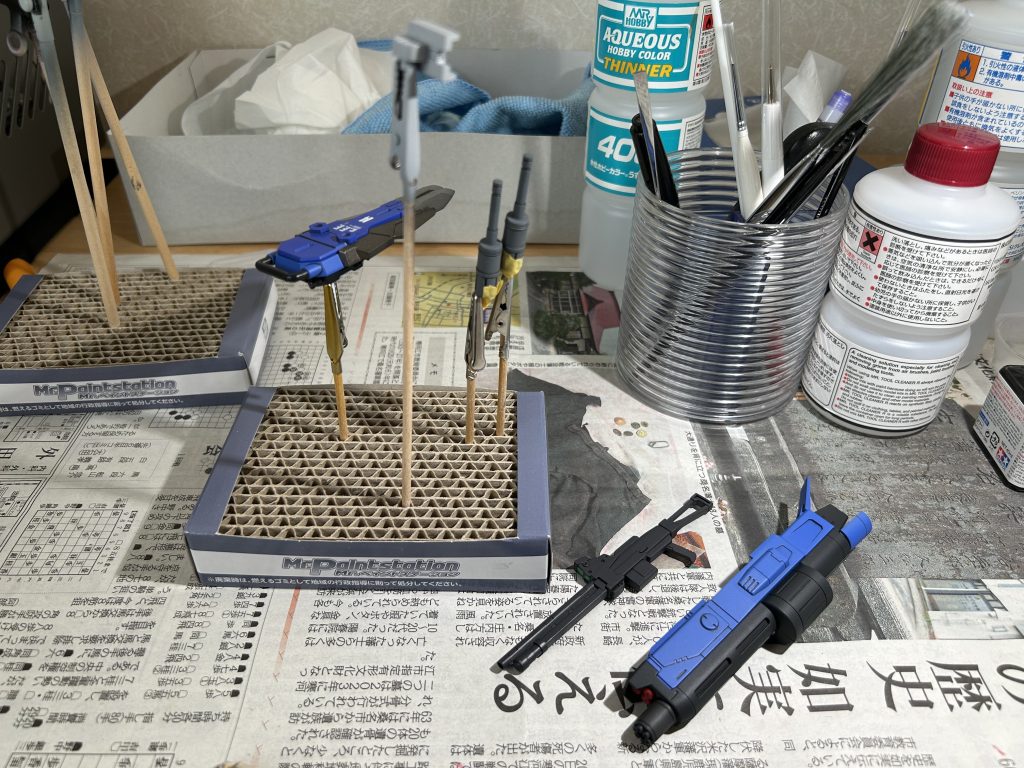 作品名：ようやく完成が見えてきた<p>数年前から製作を進めてきたけど、ようやく完成しそうです。 後はライフルのラックを塗ってシールドとグレネードと一緒にコートすれば。</p>
