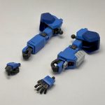 腕部と脚部をパチ組み、マーカーでスミ入れ。肩と腕部は新規造形で、関節部は13型か[…]