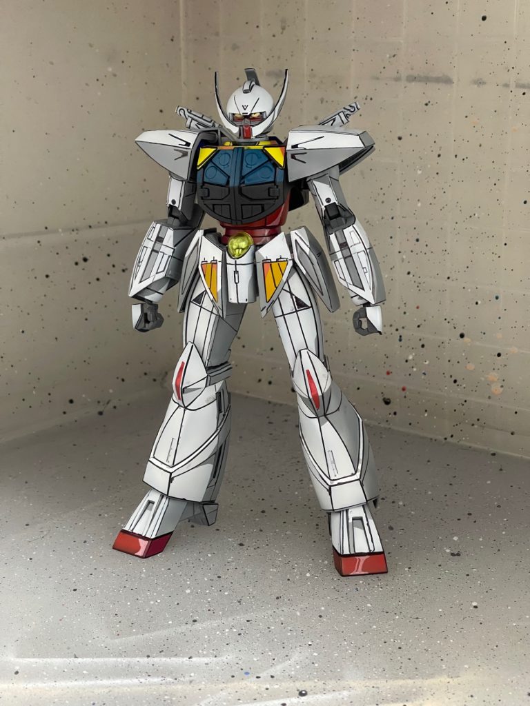 旧キット　ターンAガンダム　イラスト風塗装–6枚目/制作者：@od1609