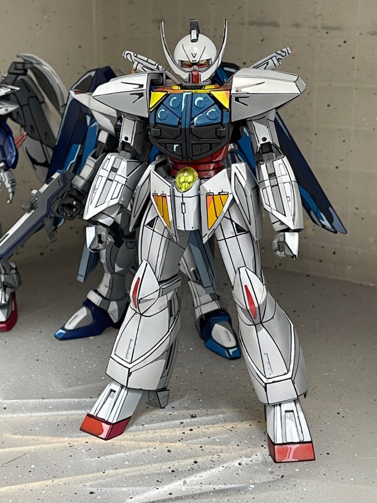 旧キット　ターンAガンダム　イラスト風塗装