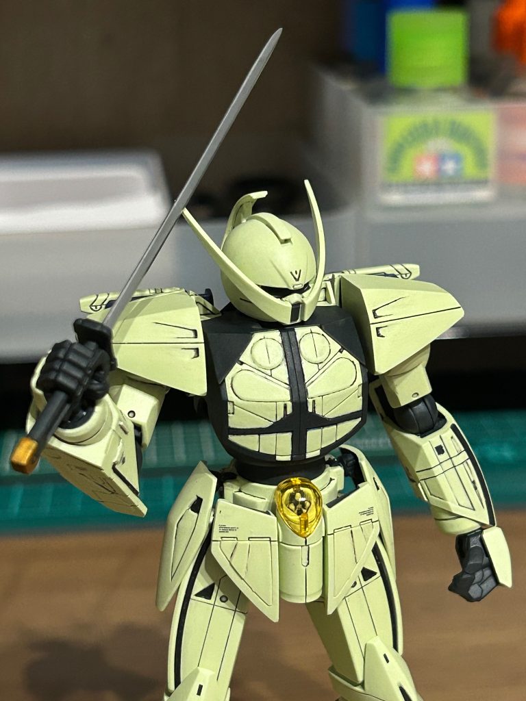 ターンAガンダムのヒゲと刀がなかなか似合ってるかなと思い作成してました笑