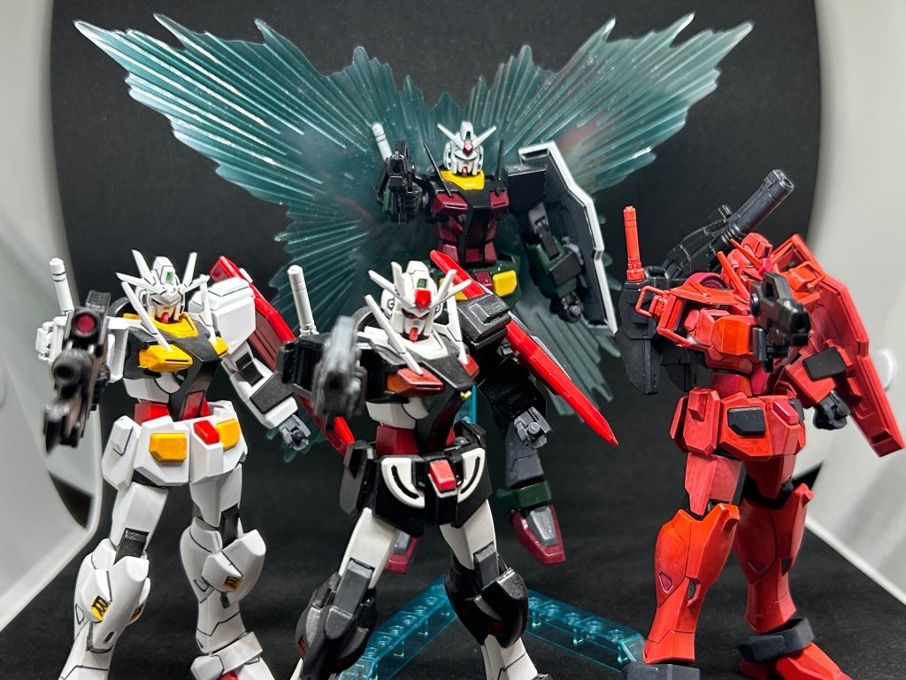 最後に今までOガンダムを使ったミキシングと一緒に、実はOガンダムを使ったのは今回が初だったりします(今まで実戦配備型を使用)。色変えシリーズもこれで3つ目、気のせいかガンダム系統ばかり色変えしてる気がする。