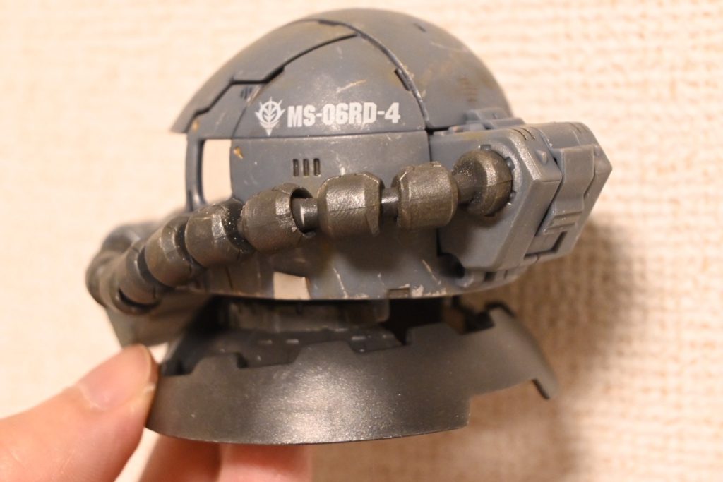 ザクヘッド ウェザリング–3枚目/制作者：scottie416