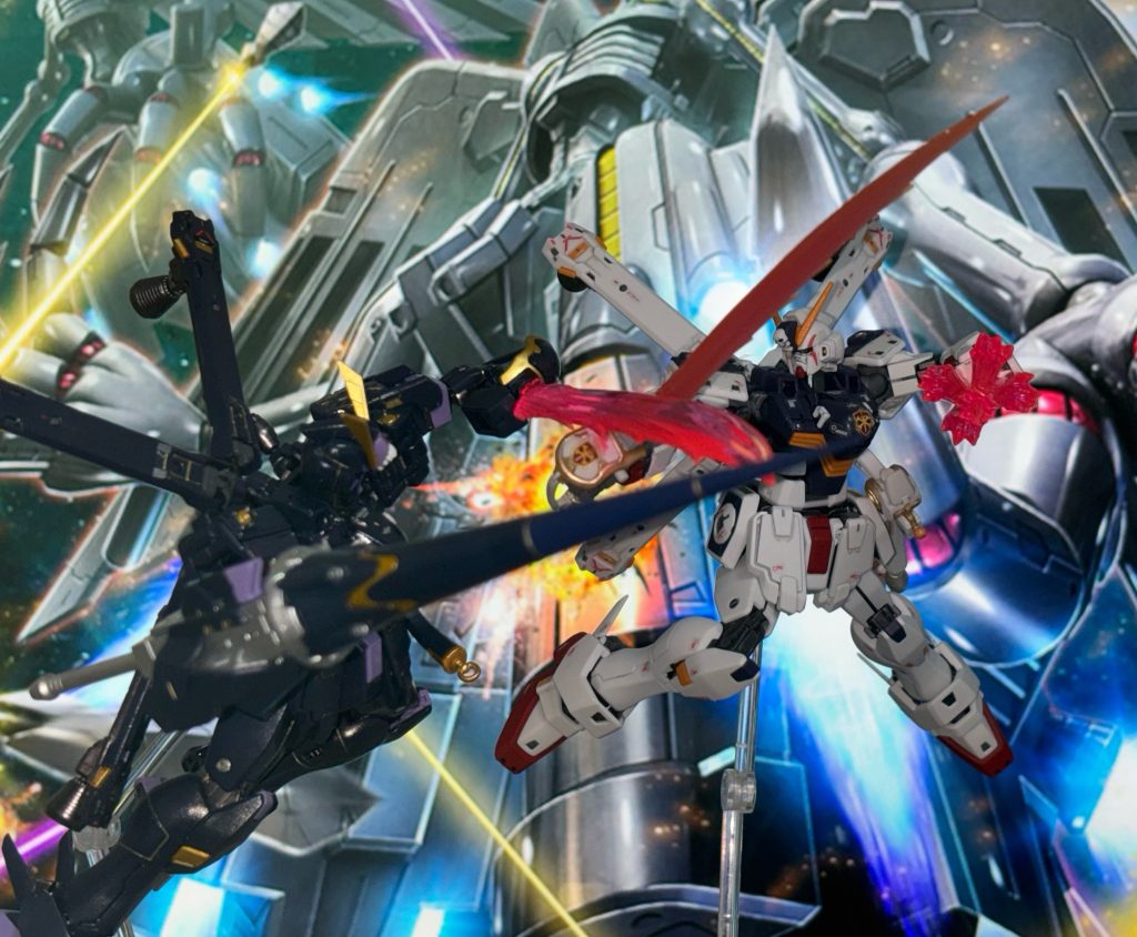 キンケドゥとザビーネはどうしてもライバルな気がして仕方がないので、これまただーーいぶ昔に作ったX1と一緒パシャリ